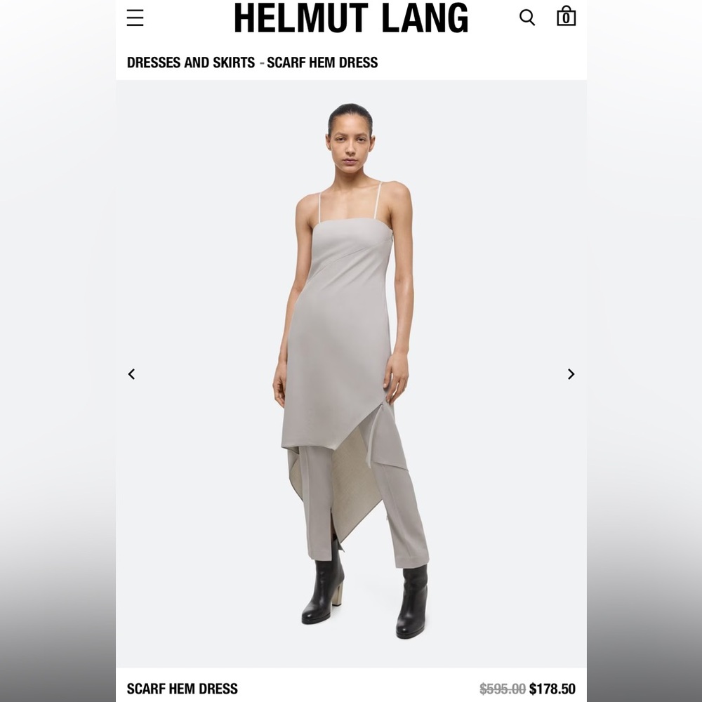 HELMUT LANG scarf dress